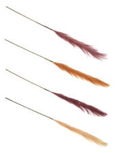 Ветка декор Перья 86см 409-163