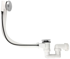 Сифон для ванны САНАКС полуавтоматический с тросиком, пластик/металл 8731