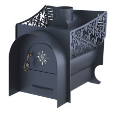 Печь банная Забава Декор 8мм 10-15 м3 Царь печи