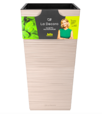 Кашпо La Decoro квадрат максимум 34,5л Пудровый КШ-2690