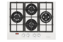 Стол бытовой газовый ПВГ 2231-02 Р12 (67х52,5х10см)(цвет: белый, стекло)