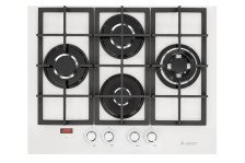 Стол бытовой газовый ПВГ 2231-02 Р12 (67х52,5х10см)(цвет: белый, стекло)