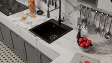 Мойка из искусственного камня 450х510 черный 17793/39