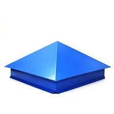 Покрытие для столбов л/к 380х380 синее