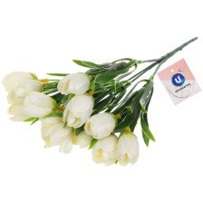 Букет Тюльпаны 30см (белый) 993-0473