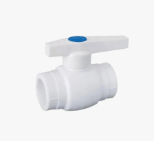 Кран полипропиленовый шаровой D20 полнопроходной с латунным шаром Vekplast