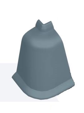 Угол внешн пласт серый KORNER