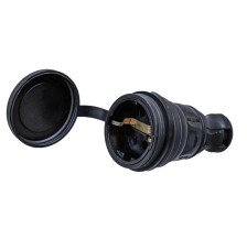 Розетка 1-м 16А с з/к  каучук TOKOV ELECTRIC TKE-C05-KR-Z