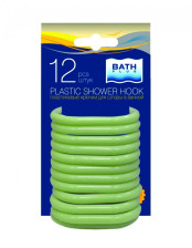 Кольца для штор BATH PLUS зеленые 12шт/уп АК-03
