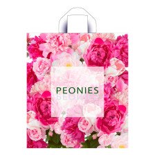 Пакет с петлевой ручкой 42x38 37мкм Изобилие пионов