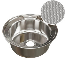 Мойка врезная D510 (0,8) h=180 ДЕКОР Mixline