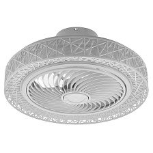 Светильник-вентилятор с ПДУ "Птичье гнездо" 72Вт led, 3000-6000К, бел  7370825