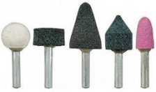 Набор шарошек 5шт абразивных по камню для фигурных отверстий FIT 36467