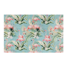 Набор ковриков SHAHINTEX SILK PHOTOPRINT (05) "Фламинго" 50х78+50х39