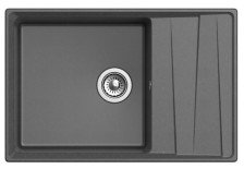 Мойка 760х500 искусственный камень, графит GF-LV760L