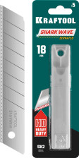 Лезвие 18мм серрейторное 5шт KRAFTOOL 09604-18-S5