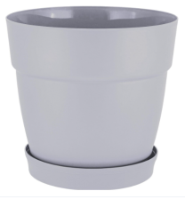 Горшок с/п InGreen 48л D465мм на колесиках утренний туман