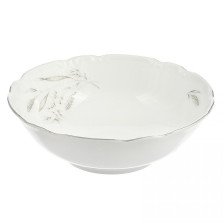 Салатник 16 см круглый Constance Серебряные колосья,отводка платина P1650675JQZ7603100