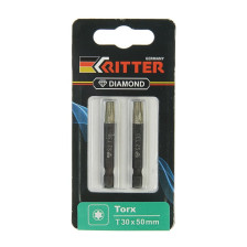 Бита TORX 30x50мм Ritter Diamond магнитная алмазное покрытие 2шт 20193055
