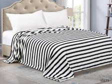 Плед Cleo "КАЛИФОРНИЯ" велсофт 154-pf Размер: 180х200, Цвет: Бело-черный