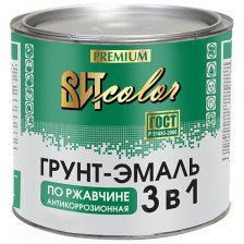 Грунт-эмаль 3 в 1 по ржавчине черная (1,8кг)  Царицыно