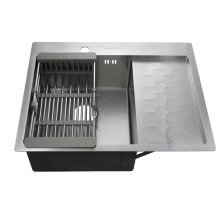 Мойка врезная 63х50 (0,8) h=200 63503 левая Fabia Profi