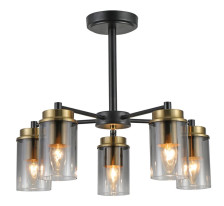 Светильник Milizia 3485-5 BK+CU 5xE14/40W (46x46x39)