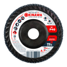 Круг лепестковый торцевой 125х22 OKINAWA POWER P40 2023-125-40P-PS