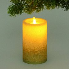 Сувенир Свеча-Ночной огонь 7,5х12,5см подсветка 196-0659