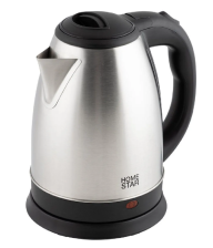 Чайник электрический  HomeStar HS-1022 1,8л 1600Вт диск, нержавеющая сталь (929653) 109144