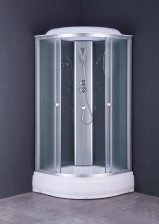 Душевая кабина 90х90х215 HD-KU9090NF низкий поддон, рифленое стекло