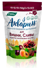 Удобрение Акварин для вишни,сливы 0,5 кг (дойпак) БХЗ