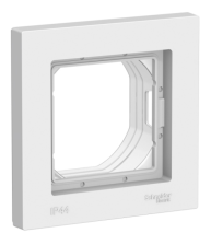 Рамка 1-м Atlas Design ATN440101 белый AQUA IP44
