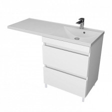 Тумба с раковиной Куба-57 2 ящика под стиральную машину правый (57х85х48)