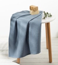 Полотенце вафельное Этель 3441925 Размер: 70х140, Цвет: Серый