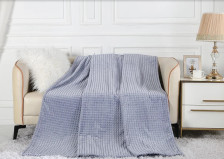 Плед велсофт в чемодане Carre 007-CR голубой Cleo Размер: 180х200