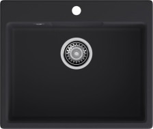 Мойка 580х490 искусственный камень черный GF-UR-658