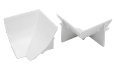 Угол внутренний пластиковый 23мм белый Россия KORNER