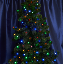 Гирлянда 230V 210 LED 7х3м мульти IP44 шнур 4м CL91