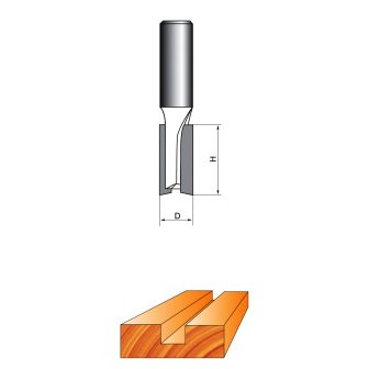 Фреза пазовая прямая 10x50мм хвостовик 8мм STRONG STF1003 8/10/50