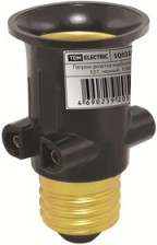 Патрон-розетка Е27 карболитовый, SQ0335-0022