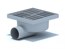 Трап горизонтальный 15х15см нерегулируемый с комбинированным затвором ТQ5112