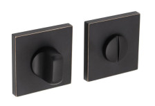 Завертка сантехническая квадратная ADDEN BAU WC SQ-003 BLACK/GOLD RIM