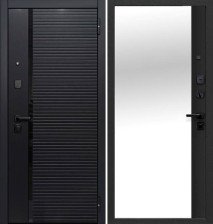 Дверь входная Черное зеркало 960х2050 Левая (7,5см)