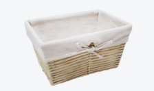 Корзина стеллажная трапеция "Paper" бежевый Д360, Ш270, В180