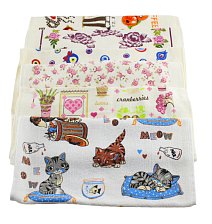 Полотенце кухонное с принтом VAROL Размер: 40х60, Цвет: Бежевый