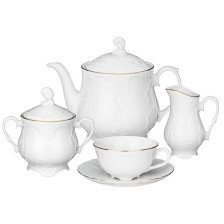 Сервиз чайный Cmielow 15 предметов Золотая Линия Рококо 676-078