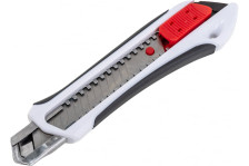 Нож технический 18мм со сменным лезвием обрезиненный Монтажник 600504