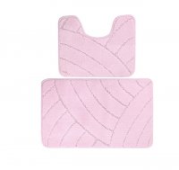 Комплект ковриков для ванной комнаты BANYOLIN CLASSIC из 2 шт 60х100/50х60см 11мм (нежно-розовый) 1/25