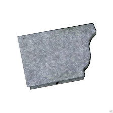 Заглушка 127 цинк левая GL